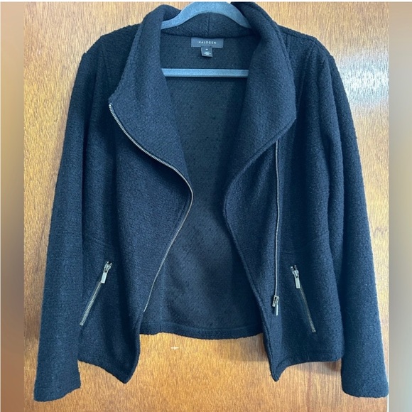Halogen Moto Zip Cardigan Jacket - Picture 2 of 4